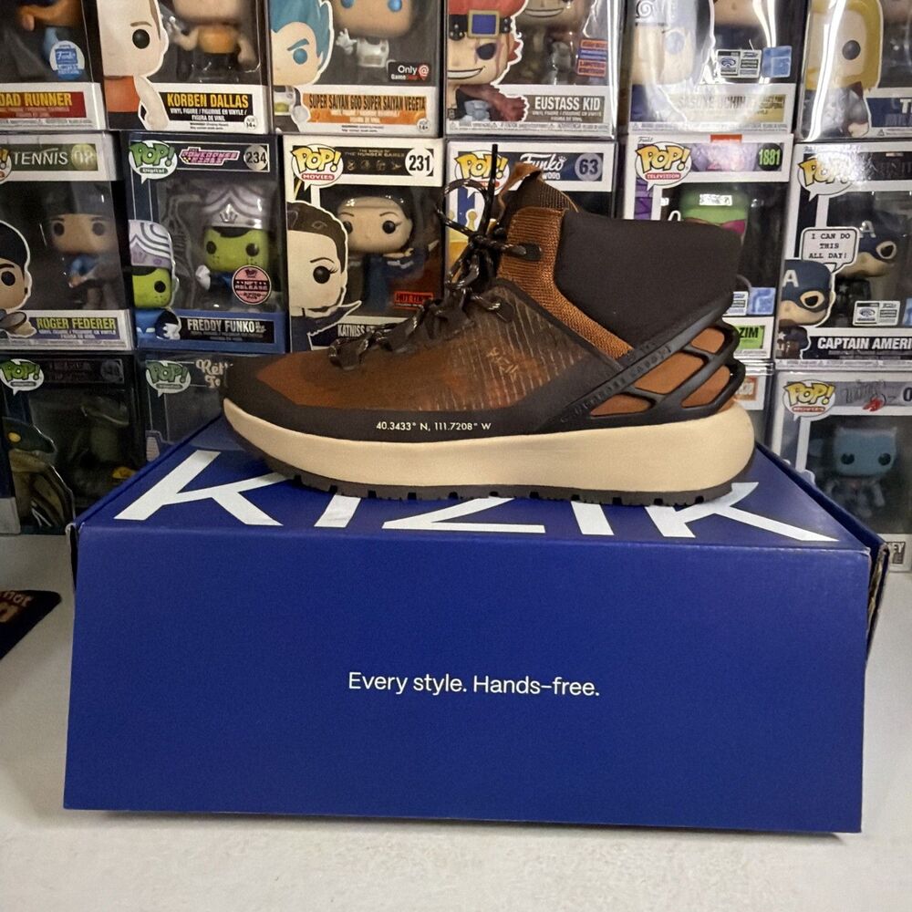 Kizik Wasatch-Mid Shoes Boots Caramel Cafe Hiking Trail Womens 12 Mens 10.5